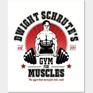 Dwight Schrute's Gym For Muscles Posters and Art